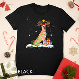 Funny Great Dane Christmas Tee Reindeer Christmas Lights T-Shirt