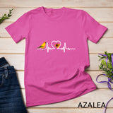 Funny Heart Beat Sun Conure Parrot Bird Lover T-Shirt