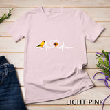 Funny Heart Beat Sun Conure Parrot Bird Lover T-Shirt