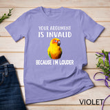 Funny I'm Louder Sun Conure Parrot Bird Apparel T-Shirt