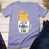 Funny Orange Cat Coffee Mug Shirt Cat Lover T-shirt