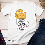 Funny Orange Cat Coffee Mug Shirt Cat Lover T-shirt
