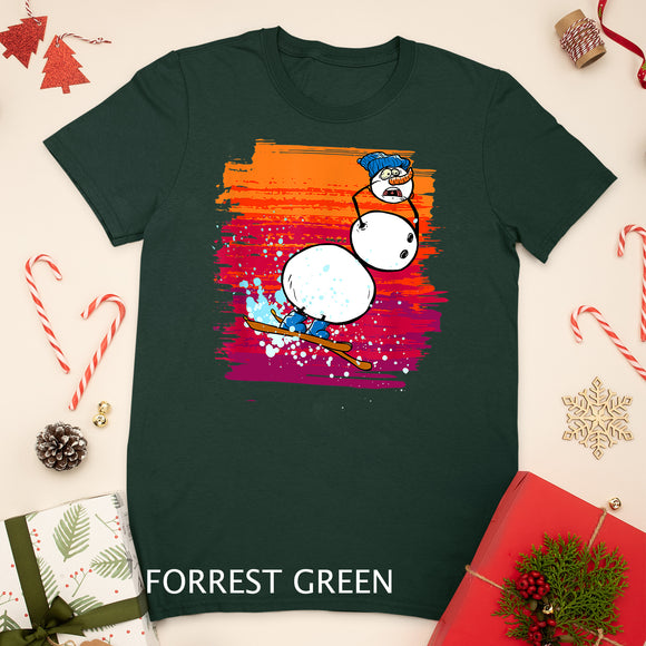 Funny Snow Man Ice Snowman Christmas T-Shirt