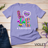 Funny Teacher Mardi Gras Family Matching Outfit T-Shirt