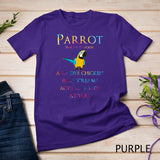 Funny Tie Dye Pet Parrot Definition Macaw T-Shirt