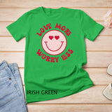 Funny Valentine Shirt Love More Worry Less Smile Face Meme T-Shirt