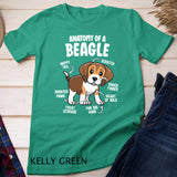 Gifts For Beagle Lovers Dog Mom Funny Anatomy Of A Beagle T-Shirt
