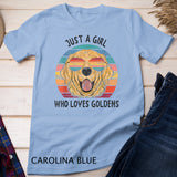 Golden Retriever Shirt Girl Who Loves Golden Retrievers Dog Gifts T-Shirt