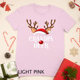 Grandpa Deer Family Matching Christmas Reindeer Party T-Shirt