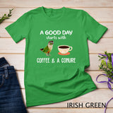 Green Cheek Conure Clothing, Good Day Coffee Conure Parrot T-Shirt