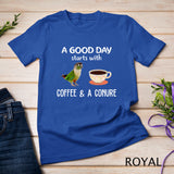 Green Cheek Conure Clothing, Good Day Coffee Conure Parrot T-Shirt