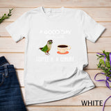 Green Cheek Conure Clothing, Good Day Coffee Conure Parrot T-Shirt