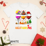 Halloween Thanksgiving Christmas Wine T-Shirt