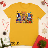 Happy Hallothanksmas Gnomes Halloween Thanksgiving Christmas T-shirt