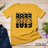 Happy New Year 2023 Leopard Print Goodbye 2022 Hello 2023 T-Shirt