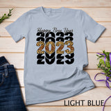 Happy New Year 2023 Leopard Print Goodbye 2022 Hello 2023 T-Shirt