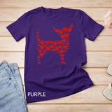 Heart Dog Lover Gifts Chihuahua Puppy Valentines Day T-Shirt