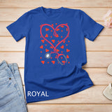 Heart Stethoscope Cute Love Nursing Valentines Day Nurse T-Shirt