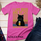 I Like Beer My Cat and Maybe 3 People Cat Lovers Gift T-Shirt