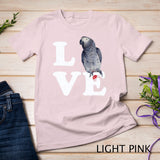 I Love My African Grey Parrot T-Shirt - Bird Lovers Gift T-shirt
