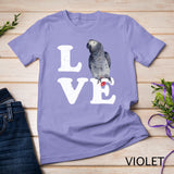 I Love My African Grey Parrot T-Shirt - Bird Lovers Gift T-shirt