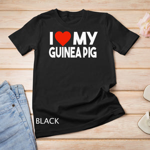 I Love My Guinea Pig Shirt, Funny Animal Couple Matching T-Shirt