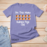 I'm This Many guinea pigs Old 10 year old birthday gifts T-Shirt