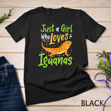 Iguana Lizard Just a Girl Who Loves Iguanas Gift T-Shirt