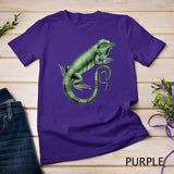Iguana Lizard Reptile Leguan Green Pet Animal Herpetologist T-Shirt