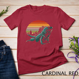 Iguana Retro Sunset Reptiles T-Shirt