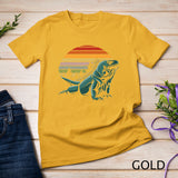 Iguana Retro Sunset Reptiles T-Shirt
