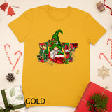 Joy Leopard Gnome Santa Lover Christmas Xmas T-shirt