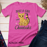 Just A Girl Who Loves Cheetahs Women Cheetah Cat Lover Gift T-Shirt