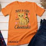 Just A Girl Who Loves Cheetahs Women Cheetah Cat Lover Gift T-Shirt