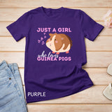 Just A Girl Who Loves Guinea Pigs - Cavy Guinea Pig Owner T-Shirt
