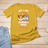 Just A Girl Who Loves Guinea Pigs Unicorns Mystical Horse T-Shirt