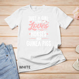 Just A Girl Who Loves Horses And Guinea Pigs Horse Lover T-Shirt