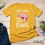 Just A Girl Who Loves Kiwis Kiwi Flower Floral Gifts Bird T-Shirt