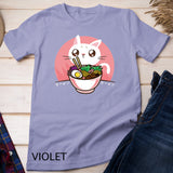 Kawaii Japanese Ramen Noodles Shirt Anime Cat Lover Gift T-Shirt
