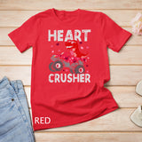 Kids Dinosaur Monster Truck T Rex Valentines Hearts Toddlers Kids T-Shirt