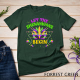 Let The Shenanigans Begin Mardi Gras Costume Mask Women Men T-Shirt