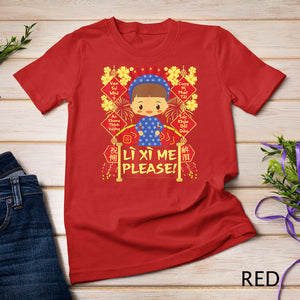 Li Xi Me Please, Boy - 2023 Kid - Vietnamese Lunar New Year T-Shirt