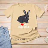 Love My Black Otter Mini Rex Rabbit T-Shirt