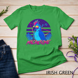 Macawsome - Macaw Parrot Retrowave 80s - T-Shirt