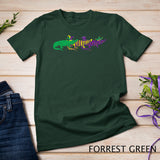 Mardi Gras Alligator Beads Festival Animals Lover Jester Hat T-Shirt