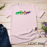 Mardi Gras Alligator Beads Festival Animals Lover Jester Hat T-Shirt