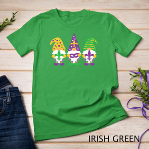 Mardi Gras Gnomes Funny Jester Hat Three Gnomes Lovers Gifts T-Shirt