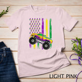 Mardi Gras Monster Truck Beads Flag Shirt, Kids Boys T-Shirt