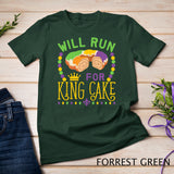 Mardi Gras Running Will Run for King Cake Funny Runner T-Shirt