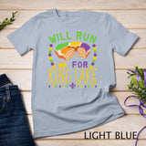 Mardi Gras Running Will Run for King Cake Funny Runner T-Shirt